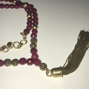 🍀 Lucky Brand tassel necklace
